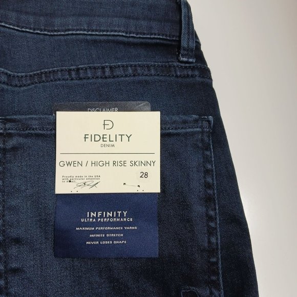 Fidelity Denim Gwen High Rise Skinny Jeans - Picture 8 of 11